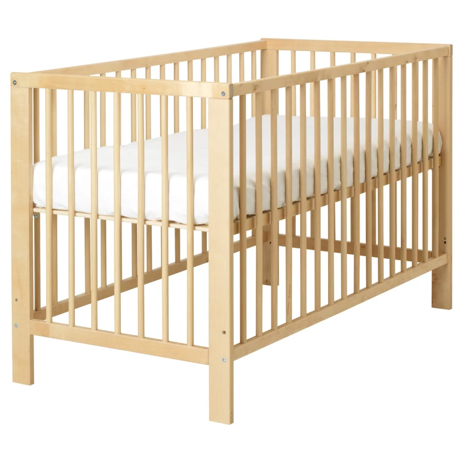 Детская кроватка - IKEA GULLIVER, 80x123x66см, светло-коричневый, ГУЛЛИВЕР ИКЕА (изображение №1)
