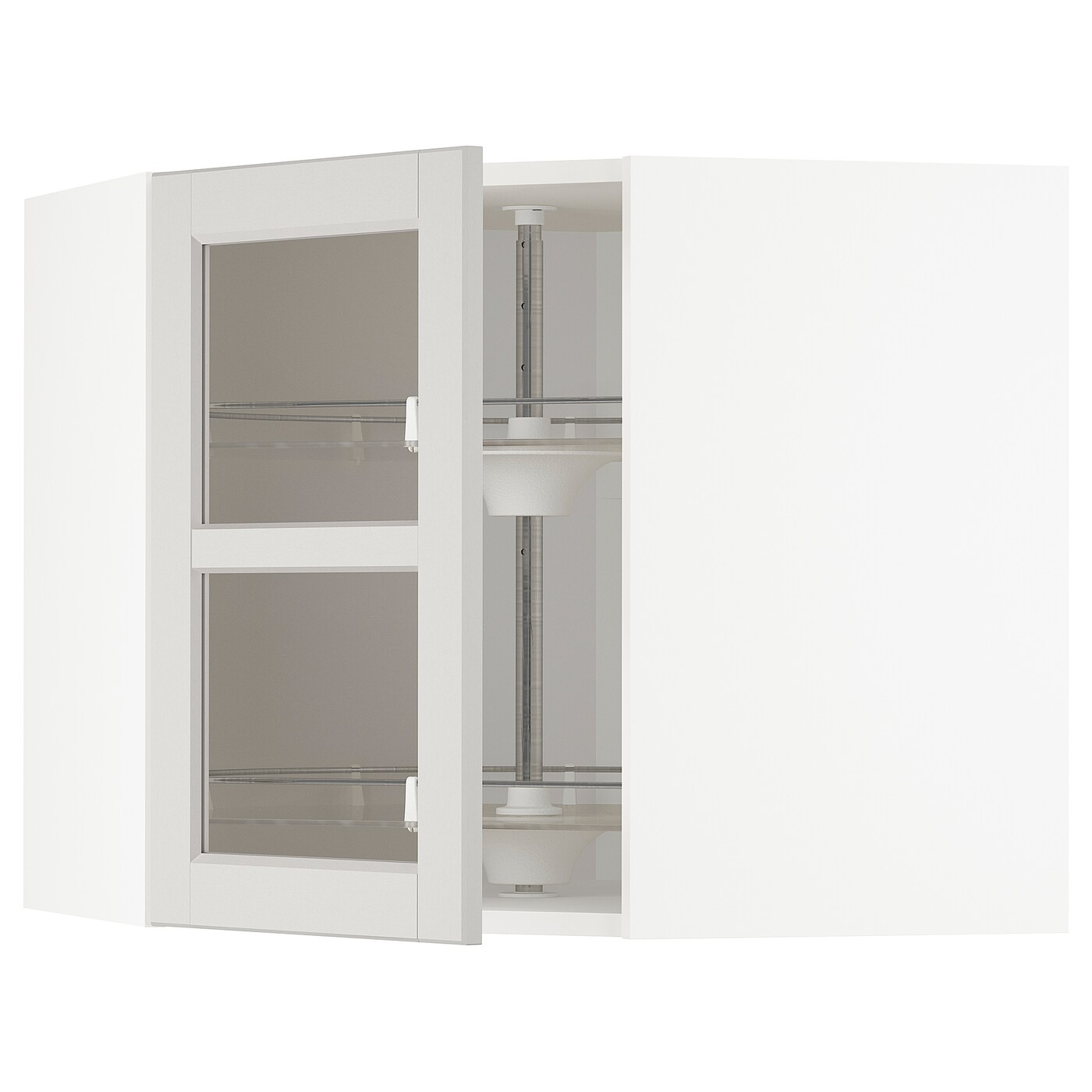 Шкаф-каруселью - METOD  IKEA/  МЕТОД ИКЕА, 60х68 см, белый/светло-серый