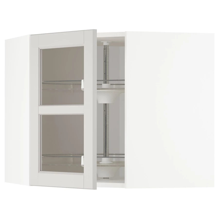 Шкаф-каруселью - METOD  IKEA/  МЕТОД ИКЕА, 60х68 см, белый/светло-серый (изображение №1)