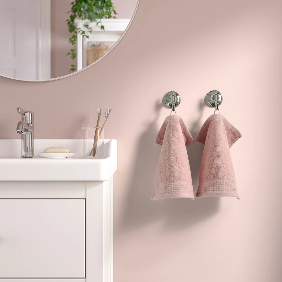 Полотенце для рук - IKEA VINARN, 30х30 см, светло-розовый, ВИНАРН ИКЕА (изображение №6)