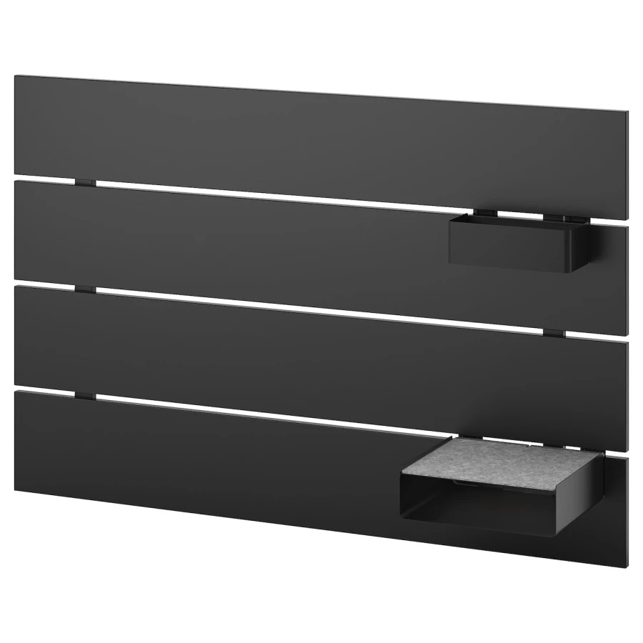 Изголовье кровати - NORDLI IKEA/ НОРДЛИ ИКЕА, 130х84 см, черный (изображение №1)