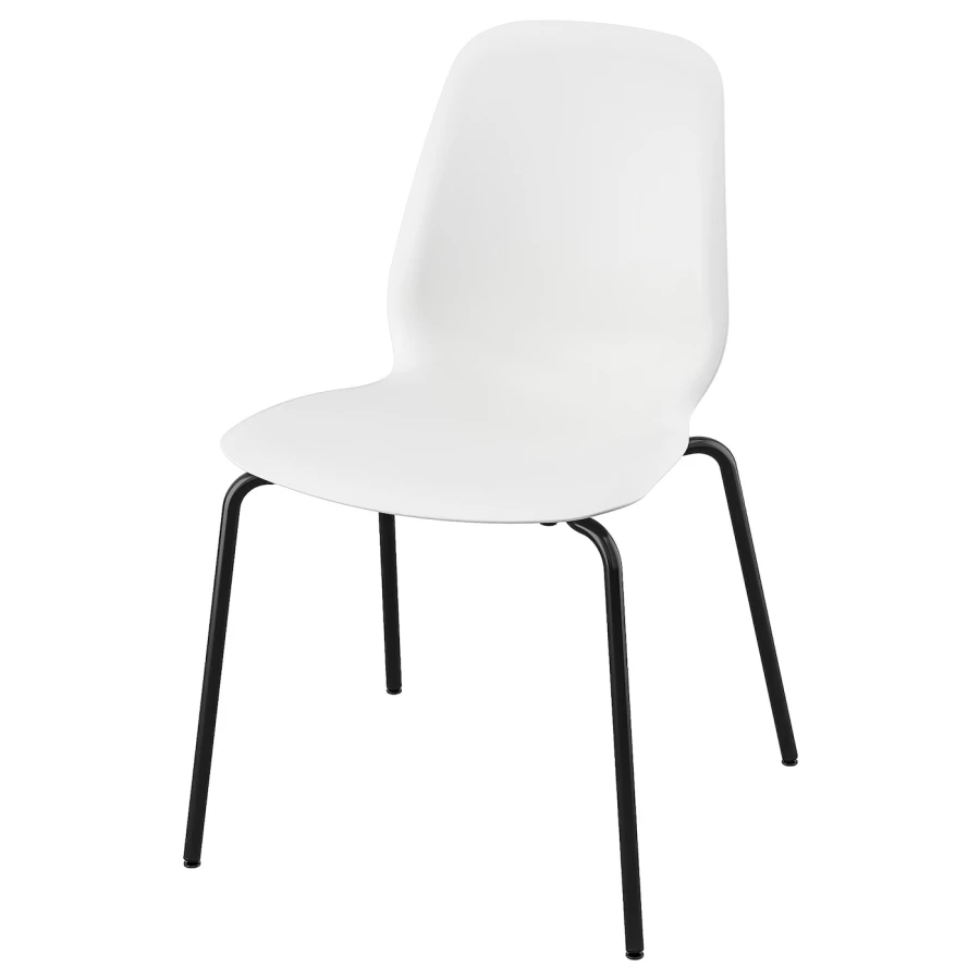 Стул - IKEA LIDАS/SEFAST/LIDAS, 87х52х50 см, белый/черный, ИКЕА (изображение №1)
