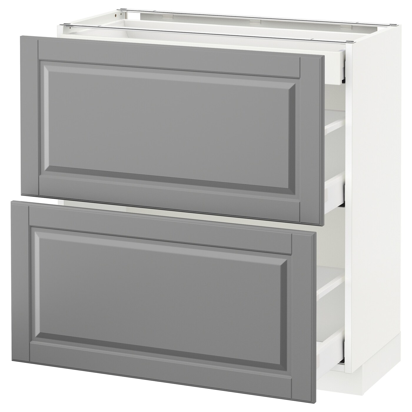 Напольный кухонный шкаф  - IKEA METOD MAXIMERA, 80x39,5x80см, белый/серый, МЕТОД МАКСИМЕРА ИКЕА