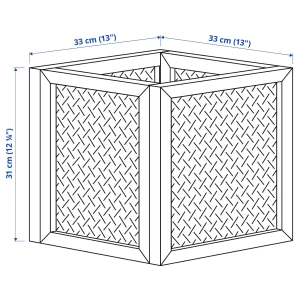 Второе фото. VÄLTNING Контейнер натуральный ИКЕА