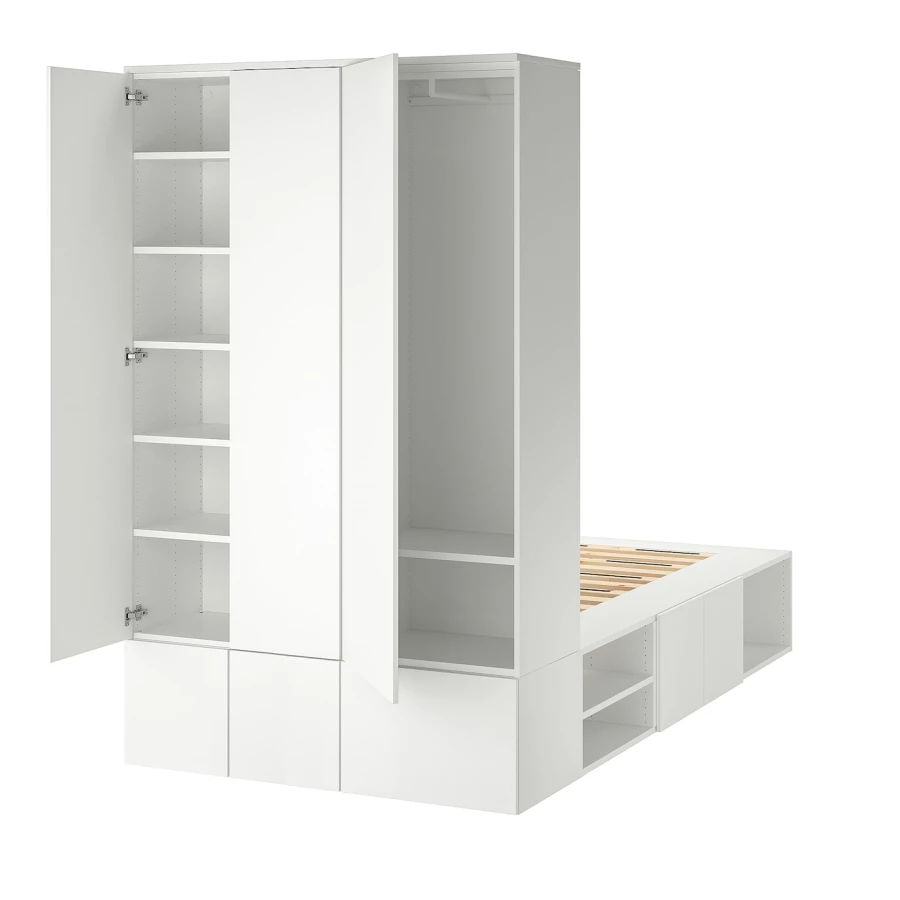 Комплект мебели д/спальни  - IKEA PLATSA, 43x244x140см, белый, ПЛАТСА ИКЕА (изображение №2)