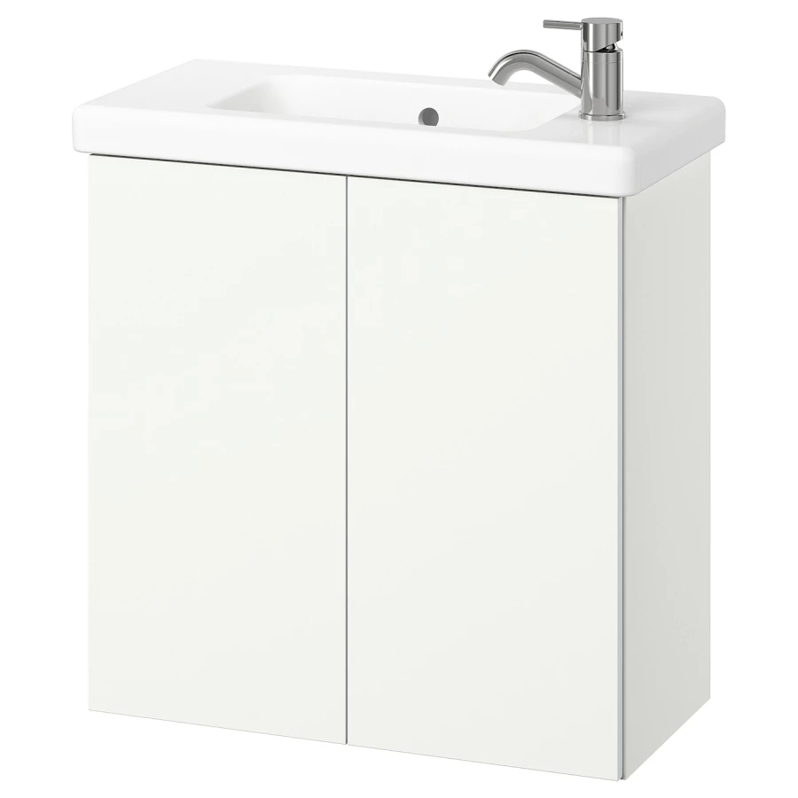 Тумба для ванной - ENHET / TVÄLLEN  /TVАLLEN  IKEA/ ЭНХЕТ / ТВЭЛЛЕН ИКЕА,  64х33х65 см , белый (изображение №1)