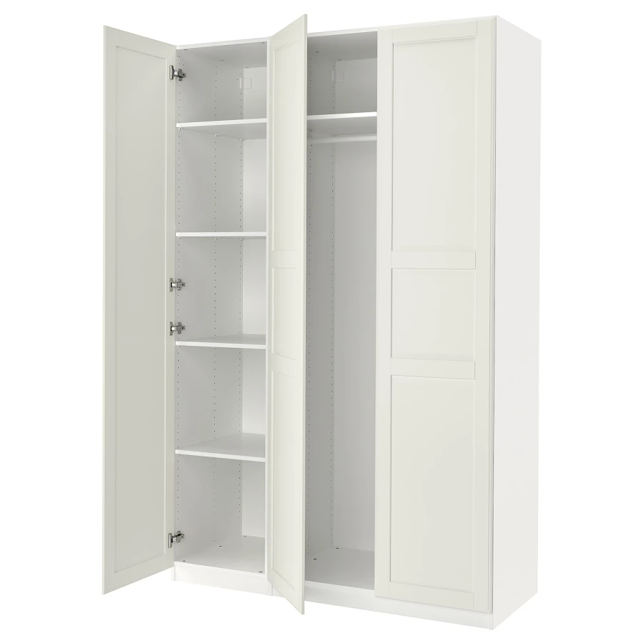 Гардероб - IKEA PAX/TYSSEDAL/ПАКС/ТИССЕДАЛЬ ИКЕА, 150x60x236 см, белый (изображение №1)