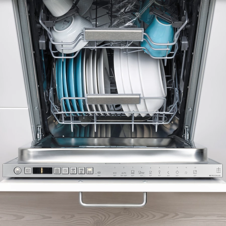 Встраиваемая посудомоечная машина - FINPUTSAD IKEA/ ФИНПУТСАД ИКЕА,  82х45 см, белый (изображение №6)