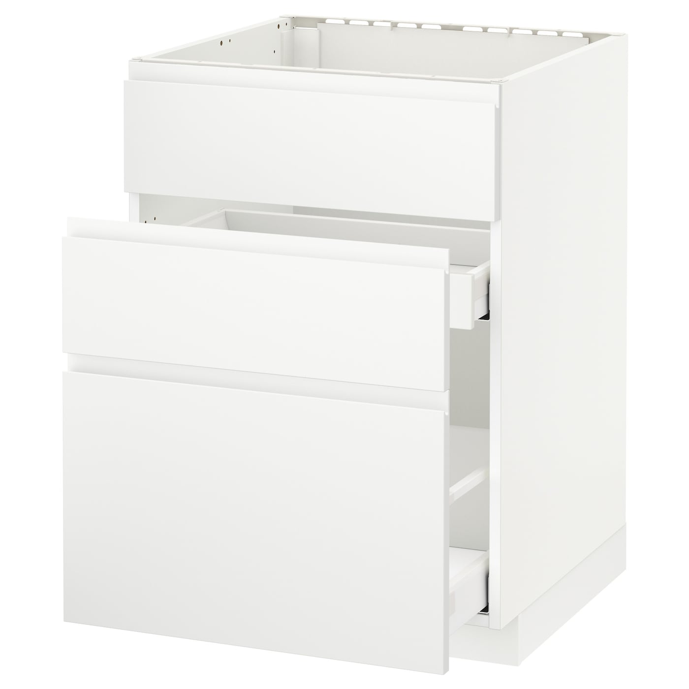 Напольный кухонный шкаф  - IKEA METOD MAXIMERA, 88x62x60см, белый, МЕТОД МАКСИМЕРА ИКЕА