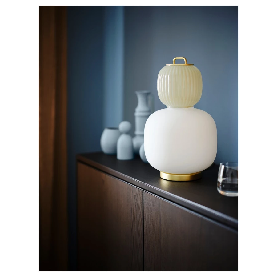 Лампа - PILBLIXT  IKEA/ПИЛЬБЛИКСТ ИКЕА, 41 см, белый (изображение №4)