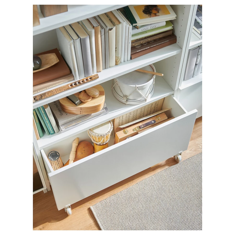 Ящик книжного шкафа - IKEA BILLY/БИЛЛИ ИКЕА, 43х28х80 см, белый (изображение №4)