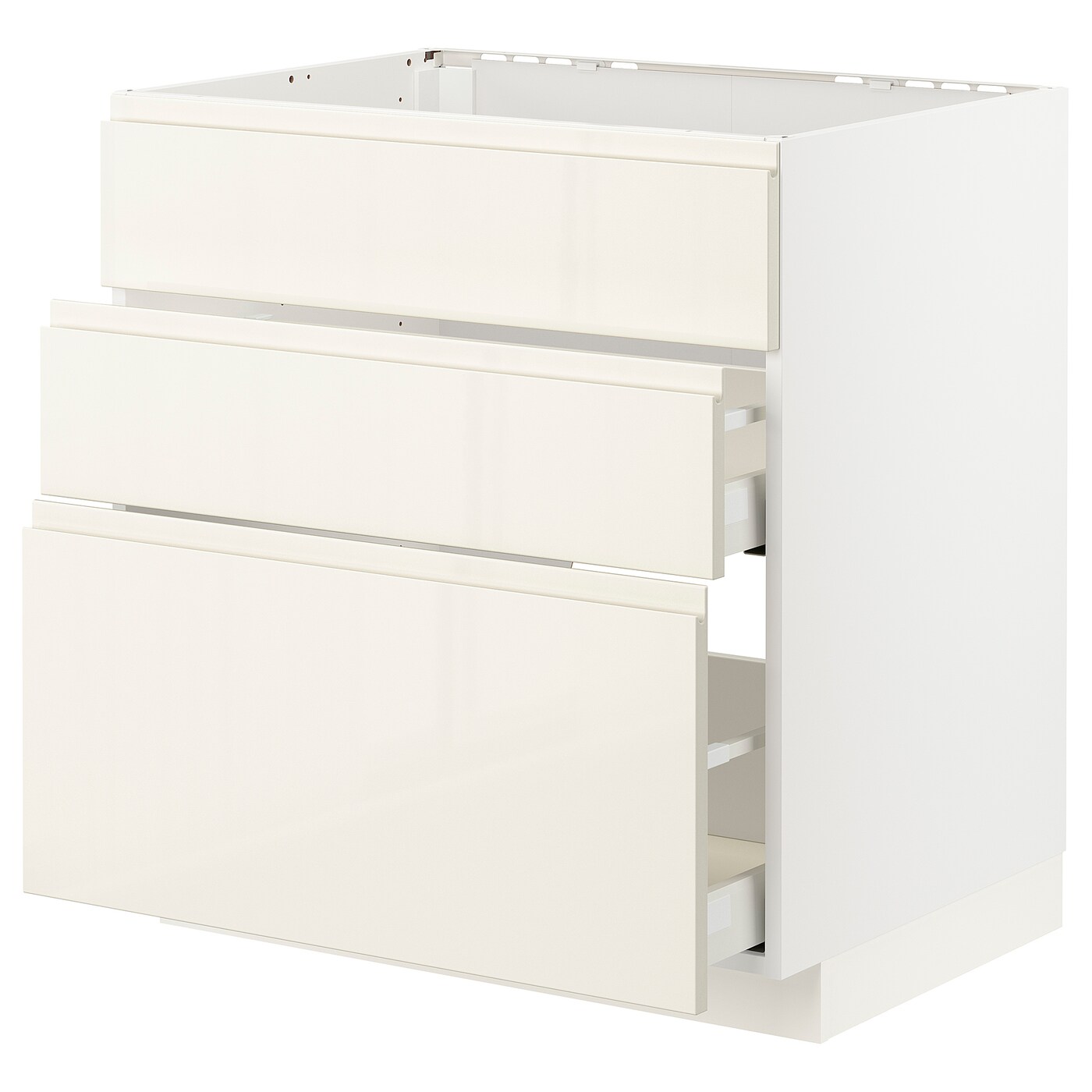 Напольный кухонный шкаф  - IKEA METOD MAXIMERA, 80x62x80см, белый, МЕТОД МАКСИМЕРА ИКЕА
