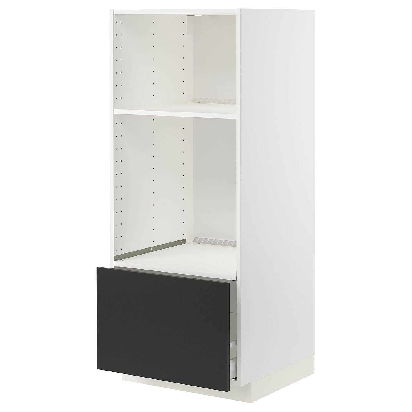 Напольный шкаф  - IKEA METOD MAXIMERA, 148x61,6x60см, белый/черный, МЕТОД МАКСИМЕРА ИКЕА