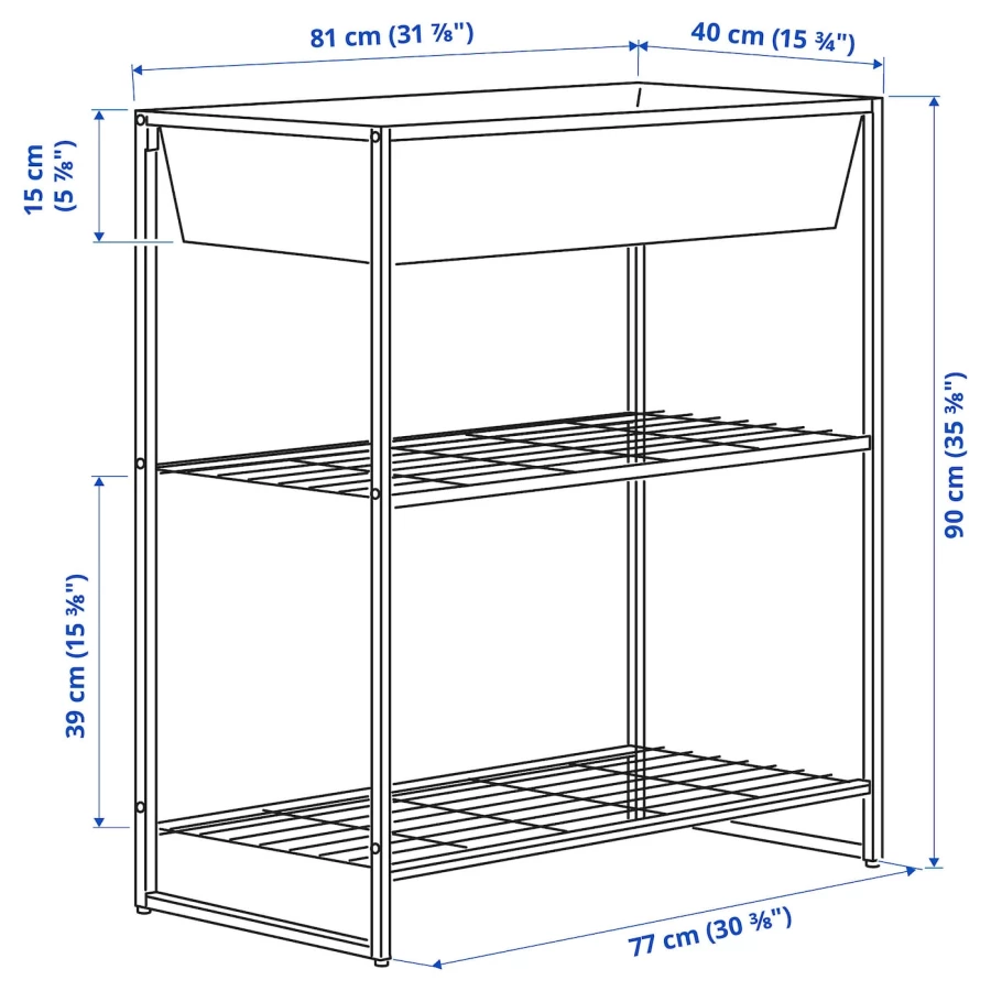 Шкаф - JOSTEIN  IKEA/ ЙОСТЕЙН  ИКЕА, 90х81 см , белый (изображение №5)
