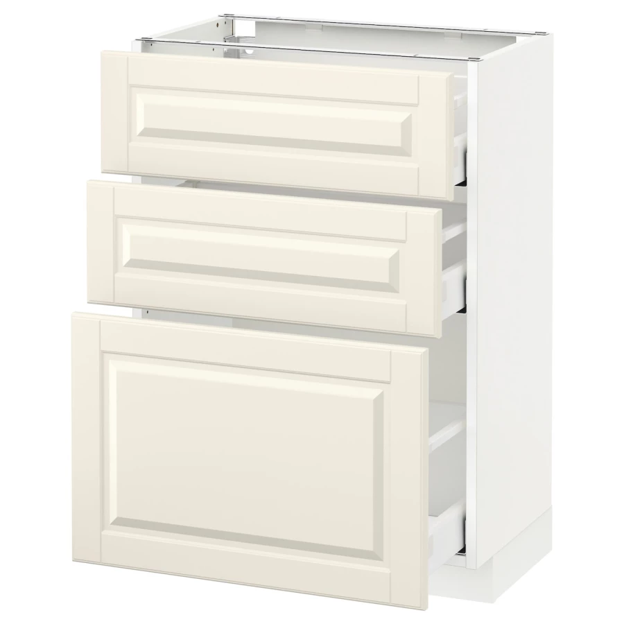 Напольный шкаф - METOD / MAXIMERA IKEA/ МЕТОД/ МАКСИМЕРА ИКЕА,  88х60 см, белый/бежевый (изображение №1)