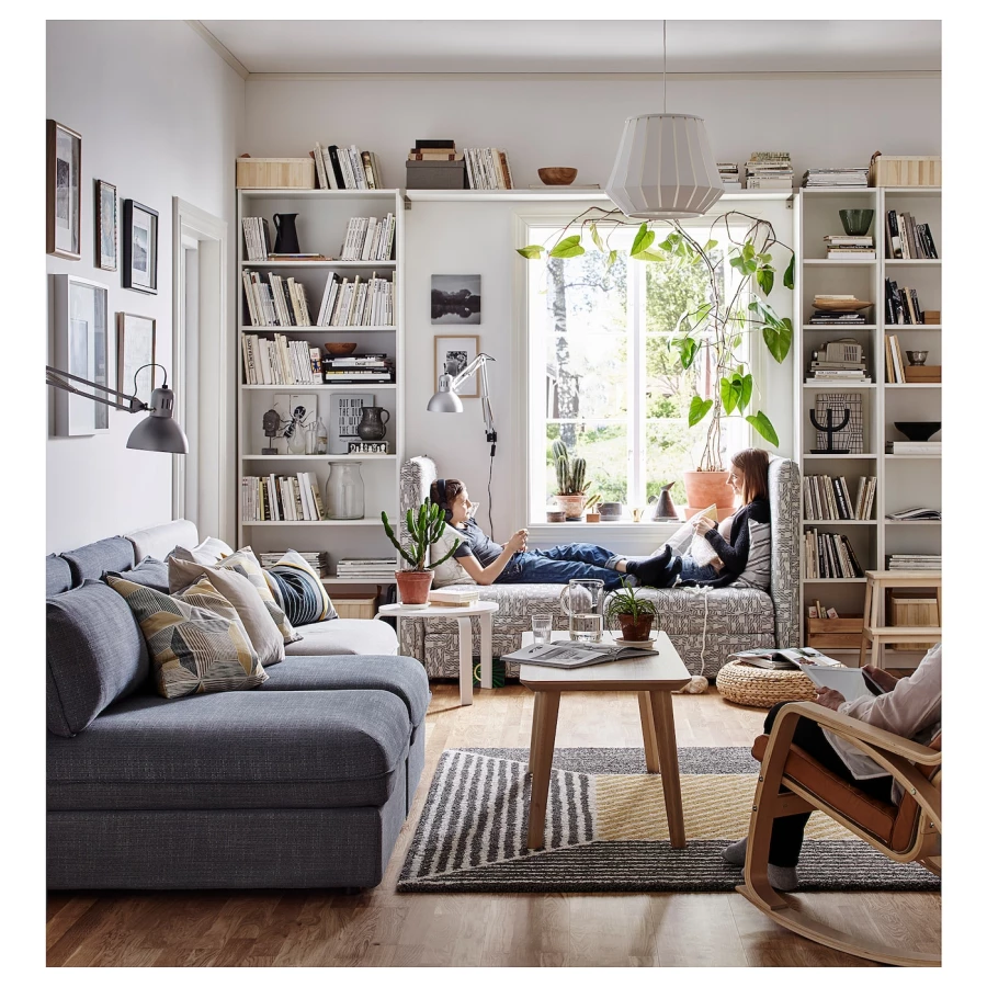Открытый книжный шкаф - BILLY IKEA/БИЛЛИ ИКЕА, 28х80х237 см, белый (изображение №3)