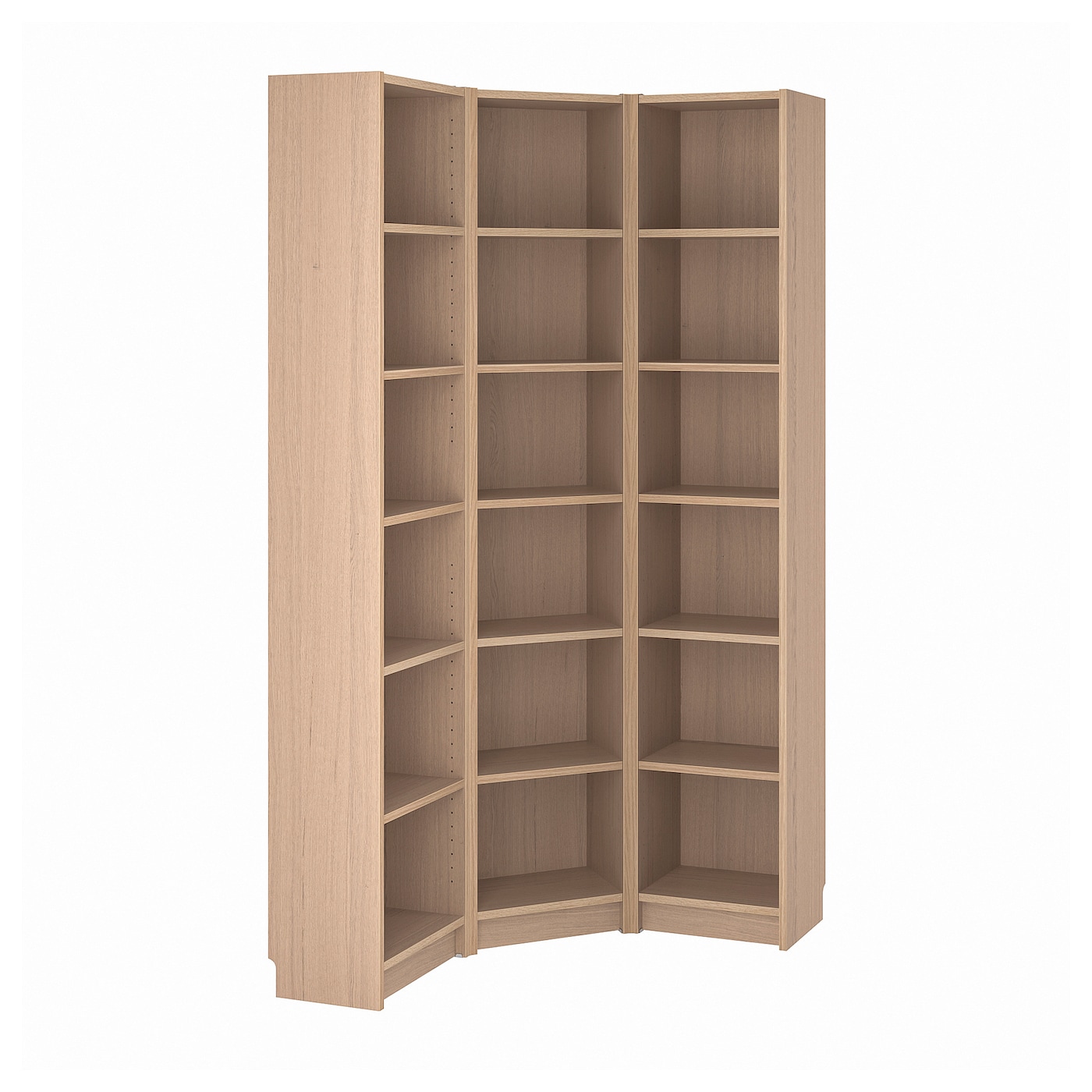 Угловой книжный шкаф - BILLY IKEA/БИЛЛИ ИКЕА, 28х95х202 см, светло-коричневый