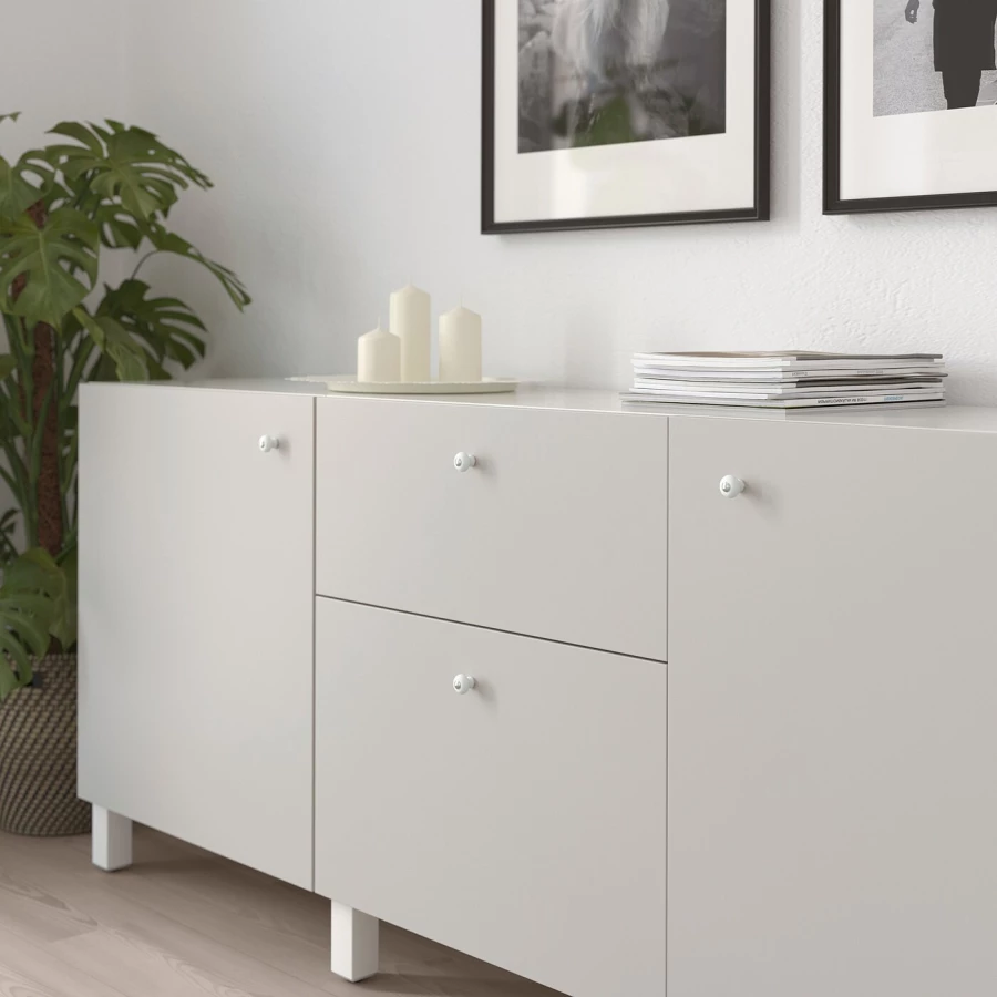 Ручка-кноба - IKEA HISHULT, 2.3 см, белый, ХИСХУЛЬТ ИКЕА (изображение №3)