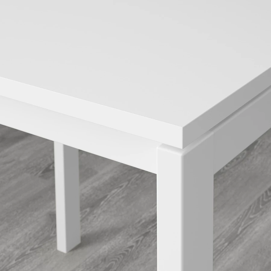 Кухонный стол - MELLTORP/JANINGE IKEA/МЕЛЛЬТОРП / ЙАНИНГЕ ИКЕА, 125х75х74 см, белый/желтый (изображение №4)