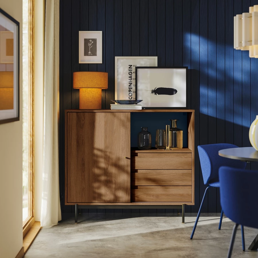 Комод - IKEA RÅDMANSÖ/РЭДМАНСЁ ИКЕА, 118х49х103 см, коричневый (изображение №6)