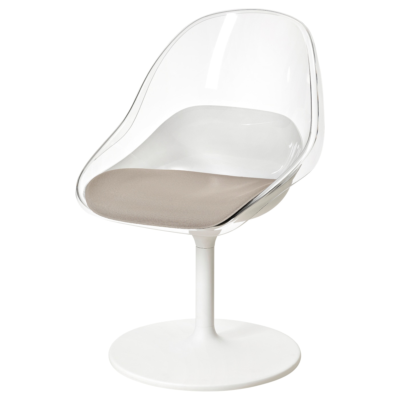 Кресло вращающееся - BALTSAR IKEA/ БАЛТСАР ИКЕА, 45х58 см, бежевый