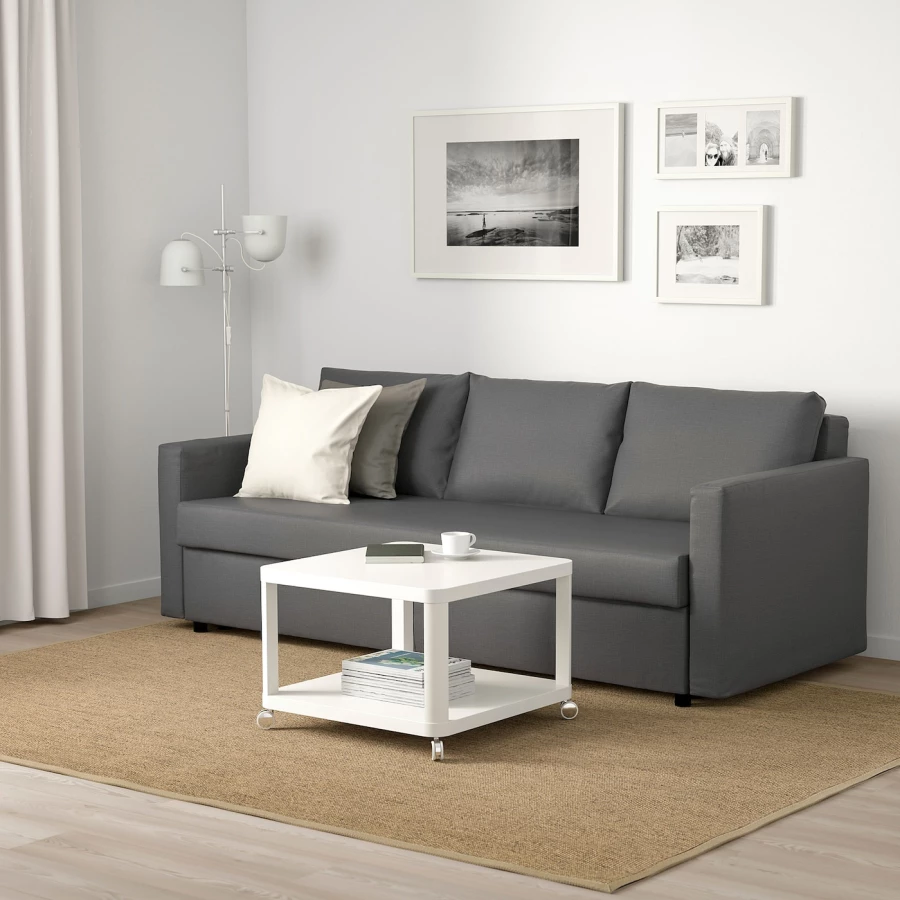 3-местный диван-кровать - IKEA FRIHETEN, 83x105x225см, черный, ФРИХЭТЕН ИКЕА (изображение №2)
