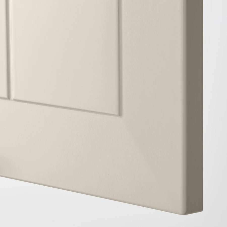 Высокий шкаф/бытовой - IKEA METOD/МЕТОД ИКЕА, 60х60х240 см, белый/бежевый (изображение №2)