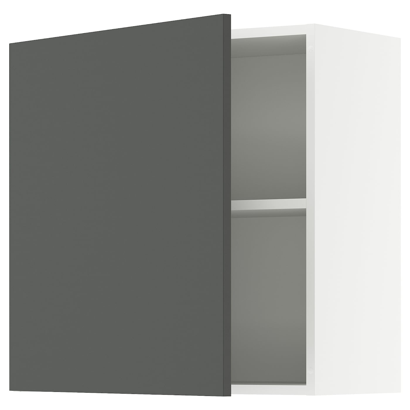 Кухонный навесной шкаф - IKEA KNOXHULT/КНОКСХУЛЬТ ИКЕА, 60x60х31 см, белый/черный