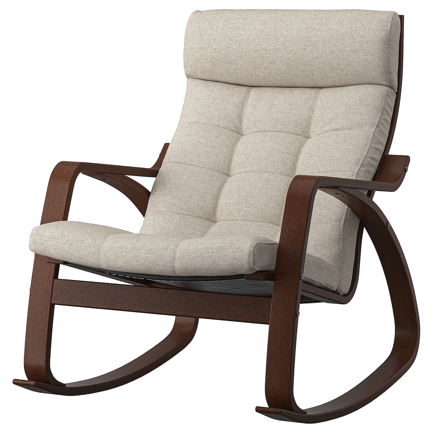 Кресло-качалка - IKEA POÄNG/POANG/ПОЭНГ ИКЕА, 68х94х95 см, светло-серый