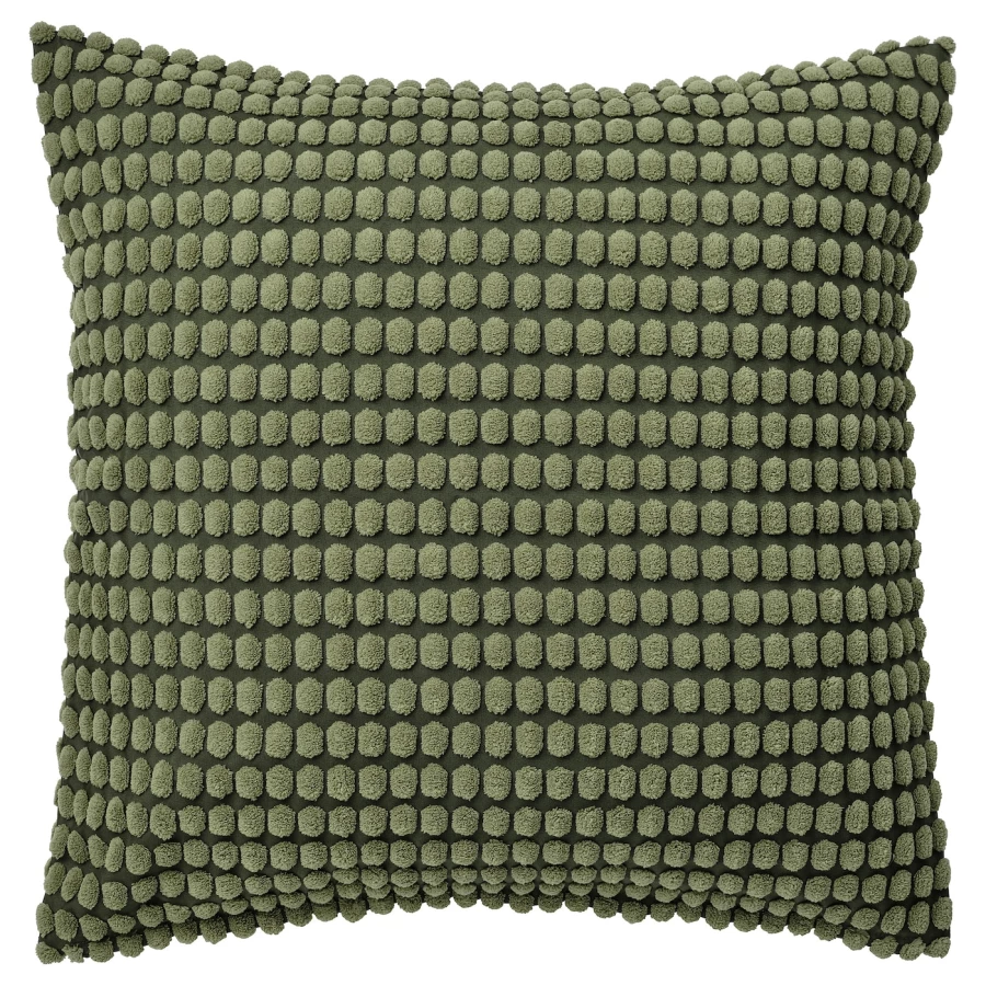 Чехол на подушку - SVARTPOPPEL  IKEA/ СВАРТПОППЕЛ ИКЕА, 50х50 см,  темно-зеленый (изображение №1)