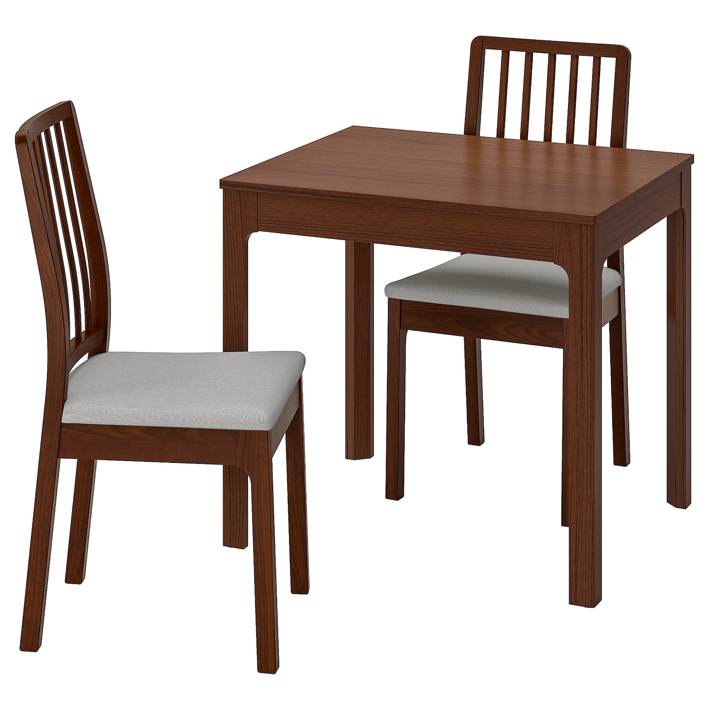 Стол и 2 стула - EKEDALEN / EKEDALEN IKEA/ ЭКЕДАЛЕН ИКЕА, 120х80  см, коричневый