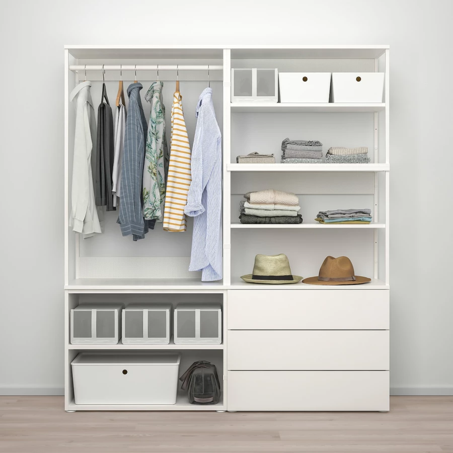 Комбинация для хранения - PLATSA  IKEA/ ПЛАТСА  ИКЕА, 181х160 см, белый (изображение №3)