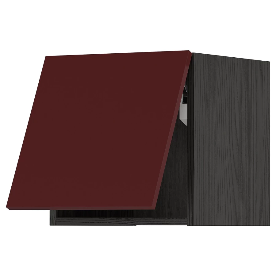 Навесной шкаф - METOD IKEA/ МЕТОД ИКЕА, 40х40 см, черный/красный (изображение №1)