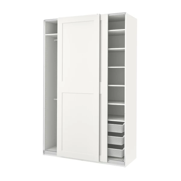 Шкаф-купе - IKEA PAX/GRIMO/ПАКС/ГРИМО ИКЕА, 150x66x236 см, белый