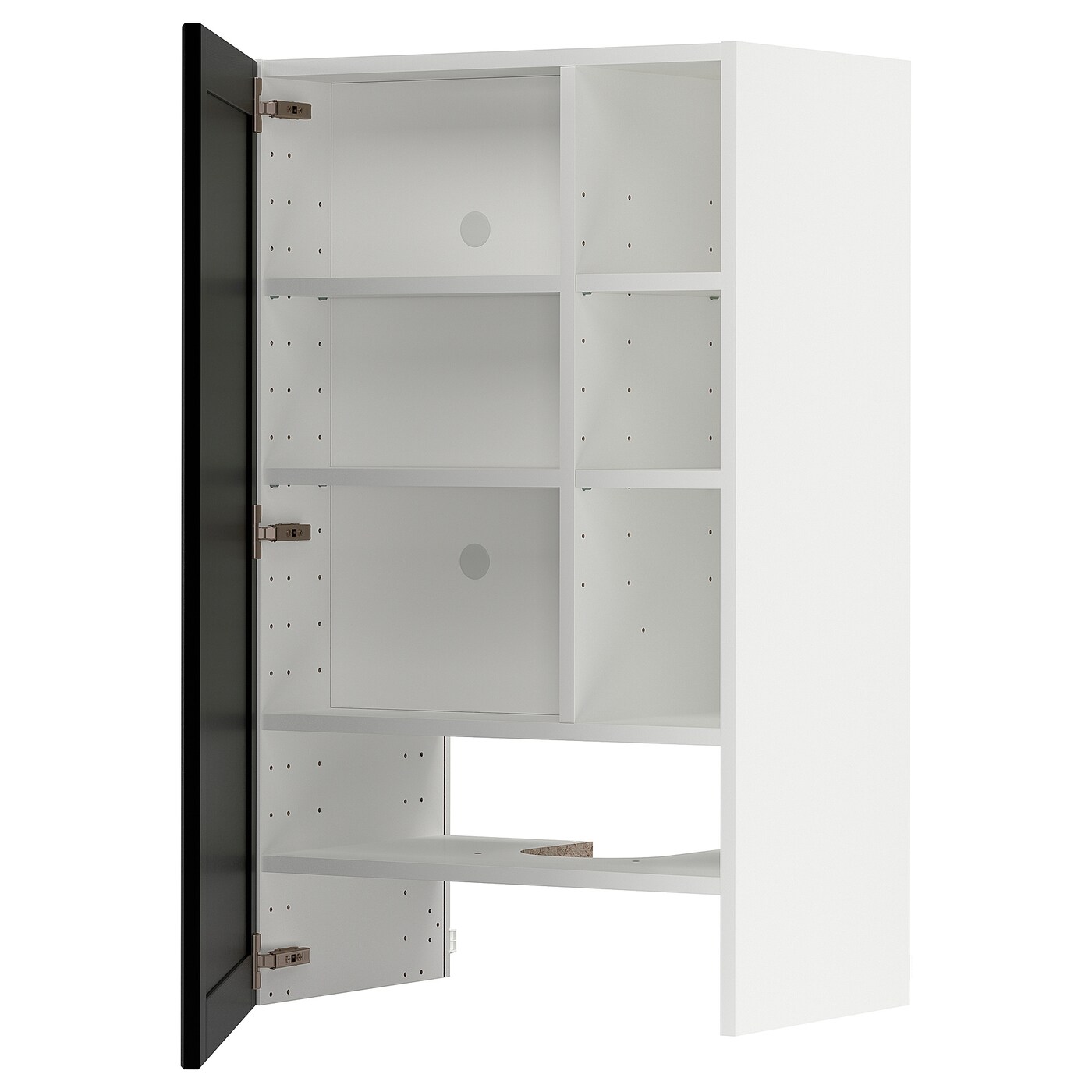 Шкаф под вытяжку -  METOD  IKEA/  МЕТОД ИКЕА, 100х60 см, белый/черный
