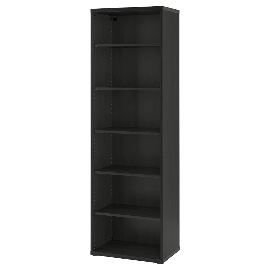 Книжный шкаф - IKEA BESTA / BESTÅ / БЕСТА ИКЕА, 193x40x60см, чёрный (изображение №1)