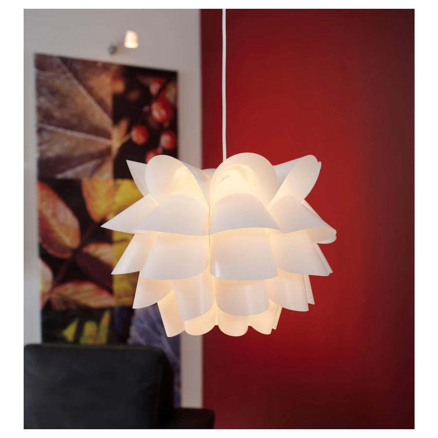 Подвесной светильник - KNAPPA  IKEA / КНАППА  ИКЕА, 36 см, белый (изображение №3)