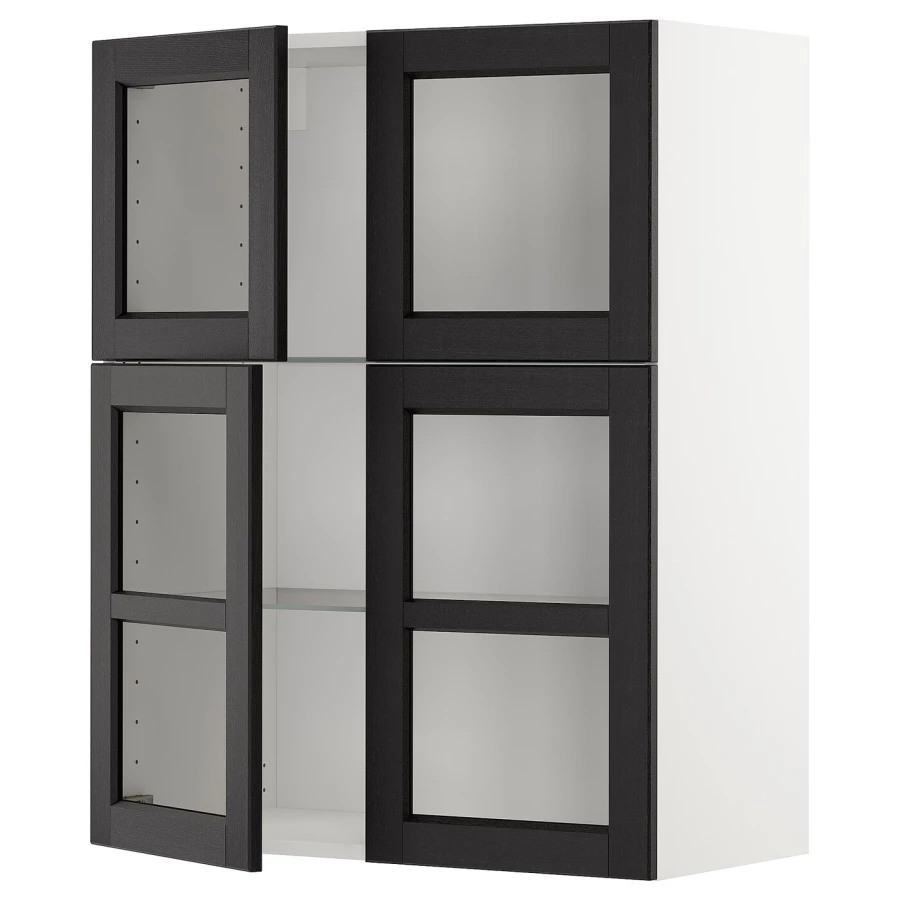 Шкаф -  METOD / MAXIMERA IKEA/  МЕТОД/МАКСИМЕРА ИКЕА, 100х80 см, черный/белый (изображение №1)