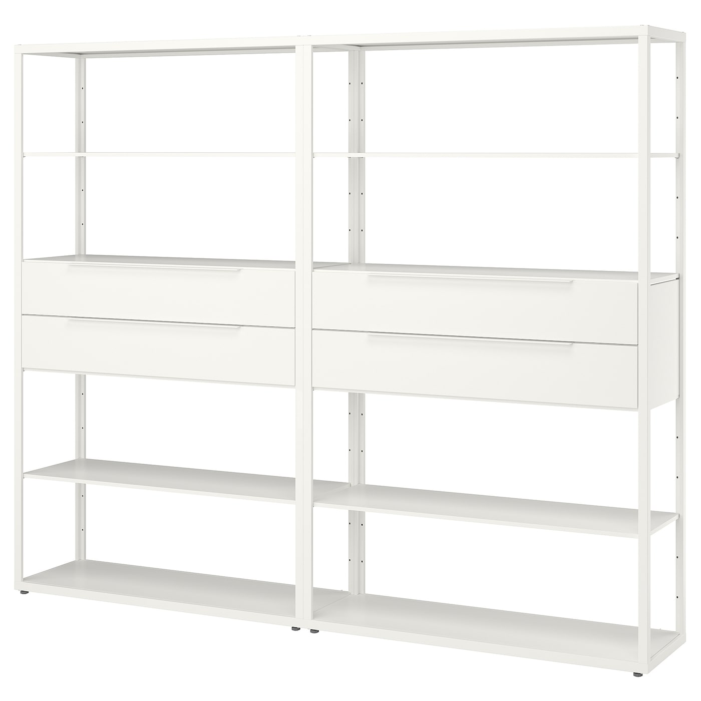 Книжный шкаф - FJÄLKINGE / FJАLKINGE  IKEA/ ФЬЕЛЬКИНГЕ  ИКЕА,   236х193 см,  белый