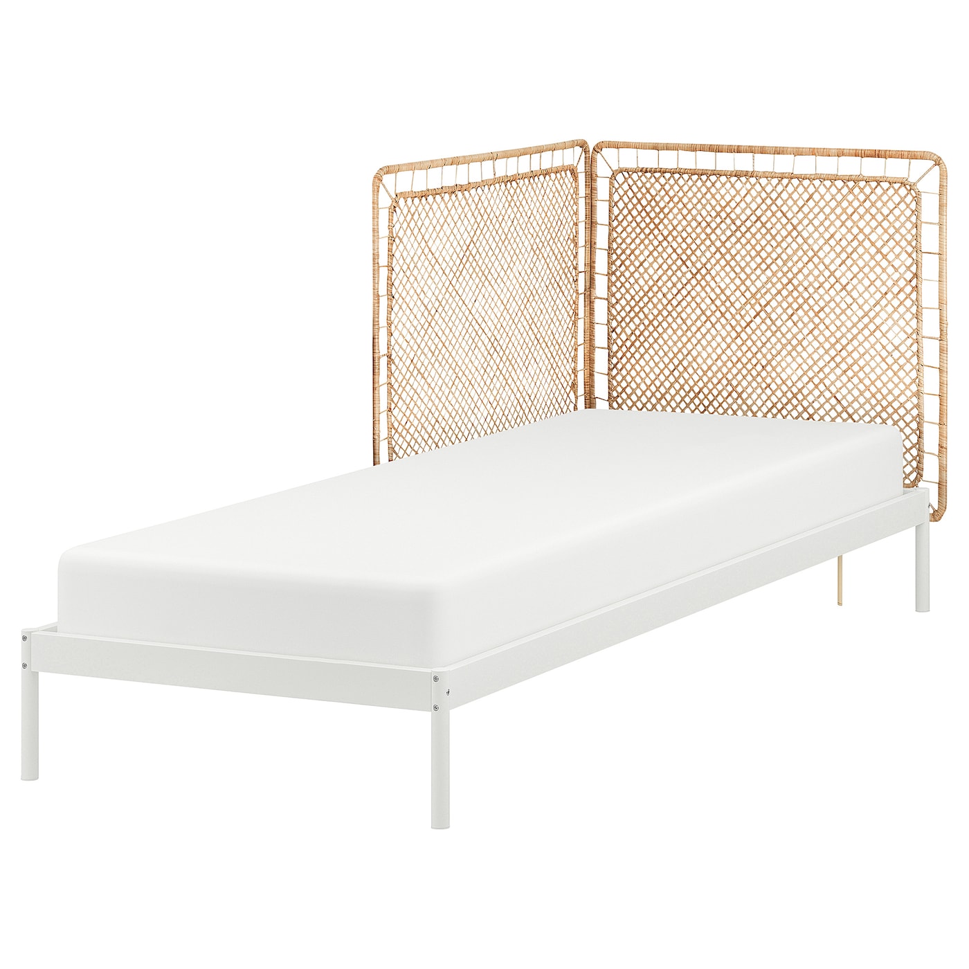 Каркас кровати/2 изголовья - IKEA VEVELSTAD, 200х90 см, белый, ВЕВЕЛСТАД ИКЕА