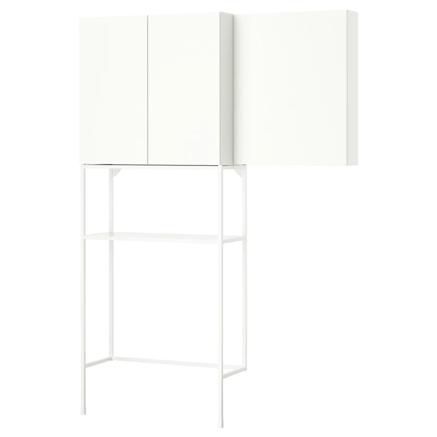 Книжный шкаф -  ENHET IKEA/ ЭНХЕТ ИКЕА, 204х140 см, белый (изображение №1)