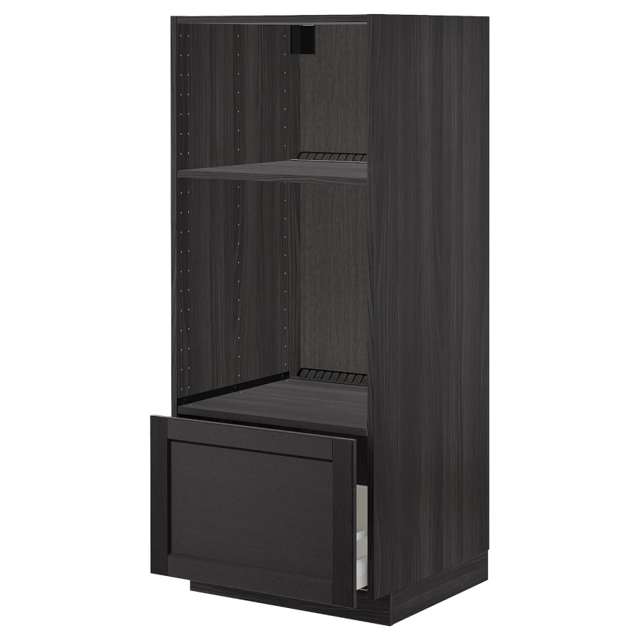Напольный шкаф - IKEA METOD MAXIMERA, 148x62x60см, черный, МЕТОД МАКСИМЕРА ИКЕА (изображение №1)