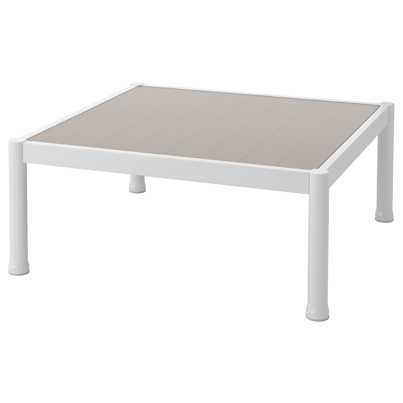 Журнальный столик, садовый - IKEA SEGERÖN/SEGERON, белый/бежевый, 73x73х30см, СЕГЕРОН ИКЕА
