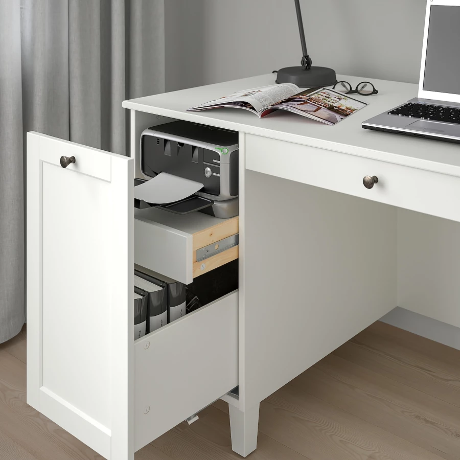 Письменный стол - IKEA IDANÄS/IDANAS, 152x70 см, белый ИДАНЭС/ИДАНАС ИКЕА (изображение №2)
