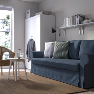 Второе фото. Диван 3-местный - IKEA VRETSTORP/ВРЕТСТОРП ИКЕА, 91х96х244 см, темно-синий