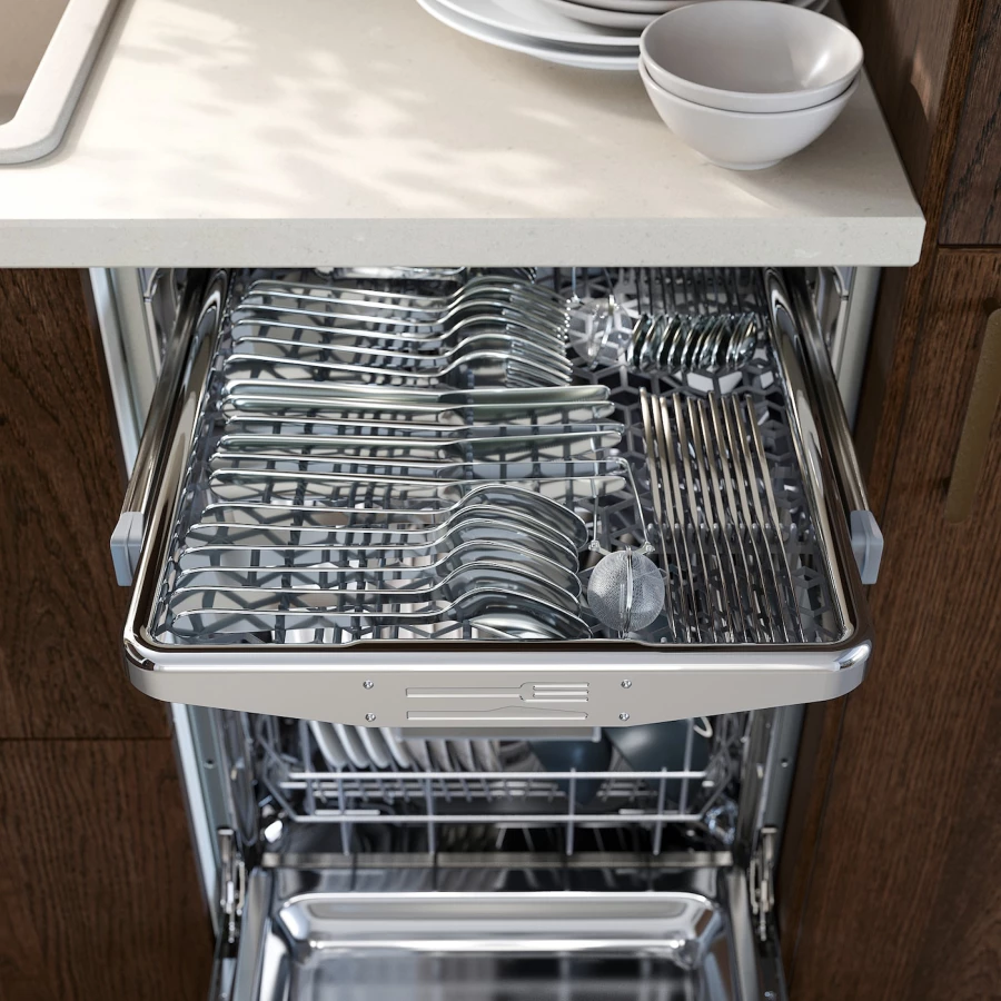 Встраиваемая посудомоечная машина - FINPUTSAD IKEA/ ФИНПУТСАД ИКЕА,  82х45 см, белый (изображение №5)