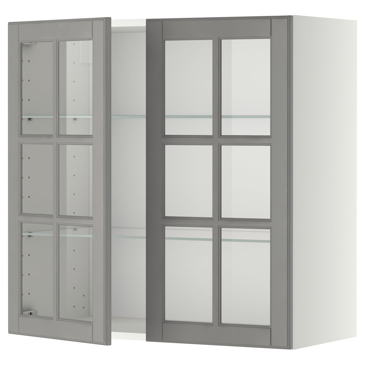 Шкаф - METOD IKEA/ МЕТОД ИКЕА, 80х80 см, белый/серый