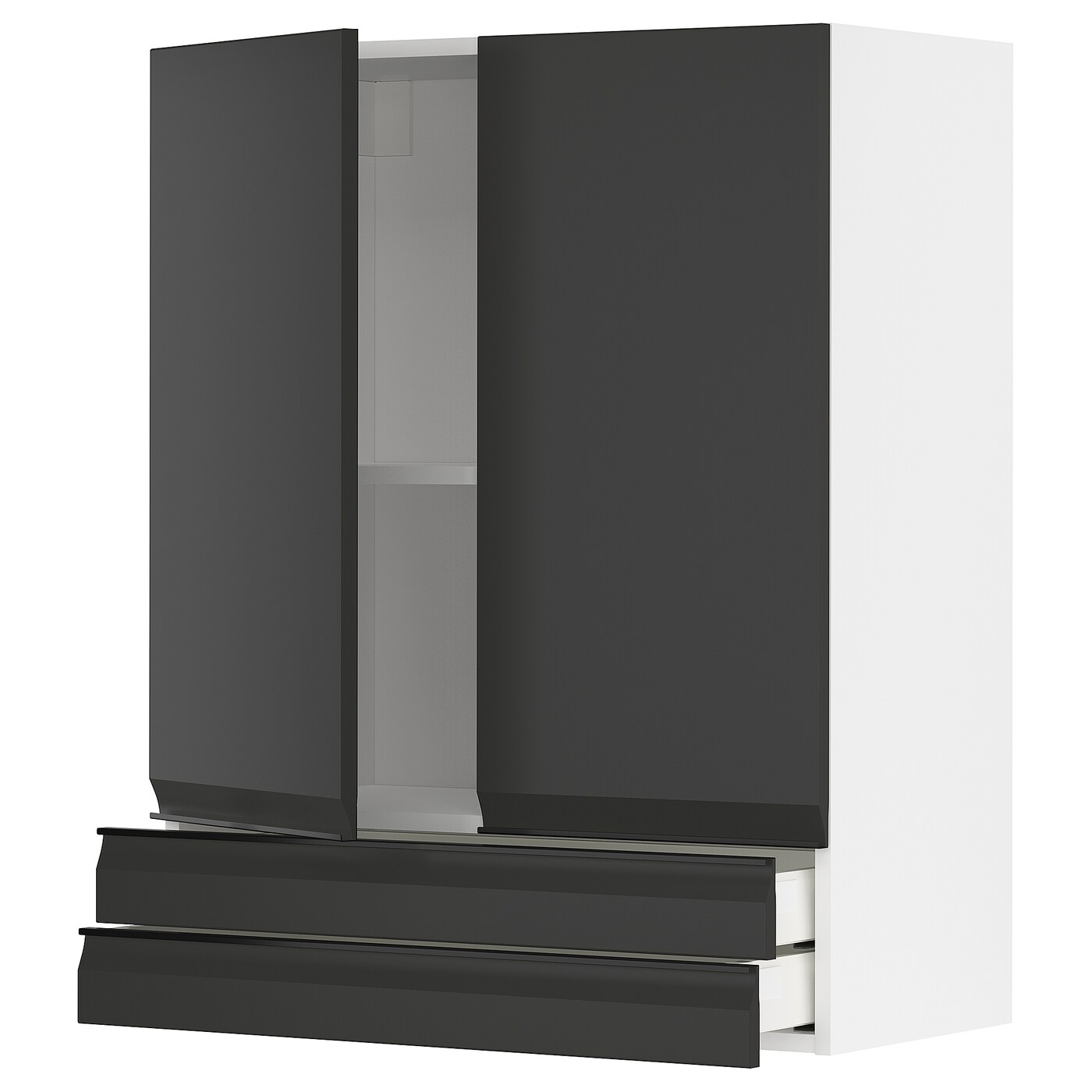 Напольный кухонный шкаф  - IKEA METOD MAXIMERA, 100x39x80см, белый/темно-серый, МЕТОД МАКСИМЕРА ИКЕА