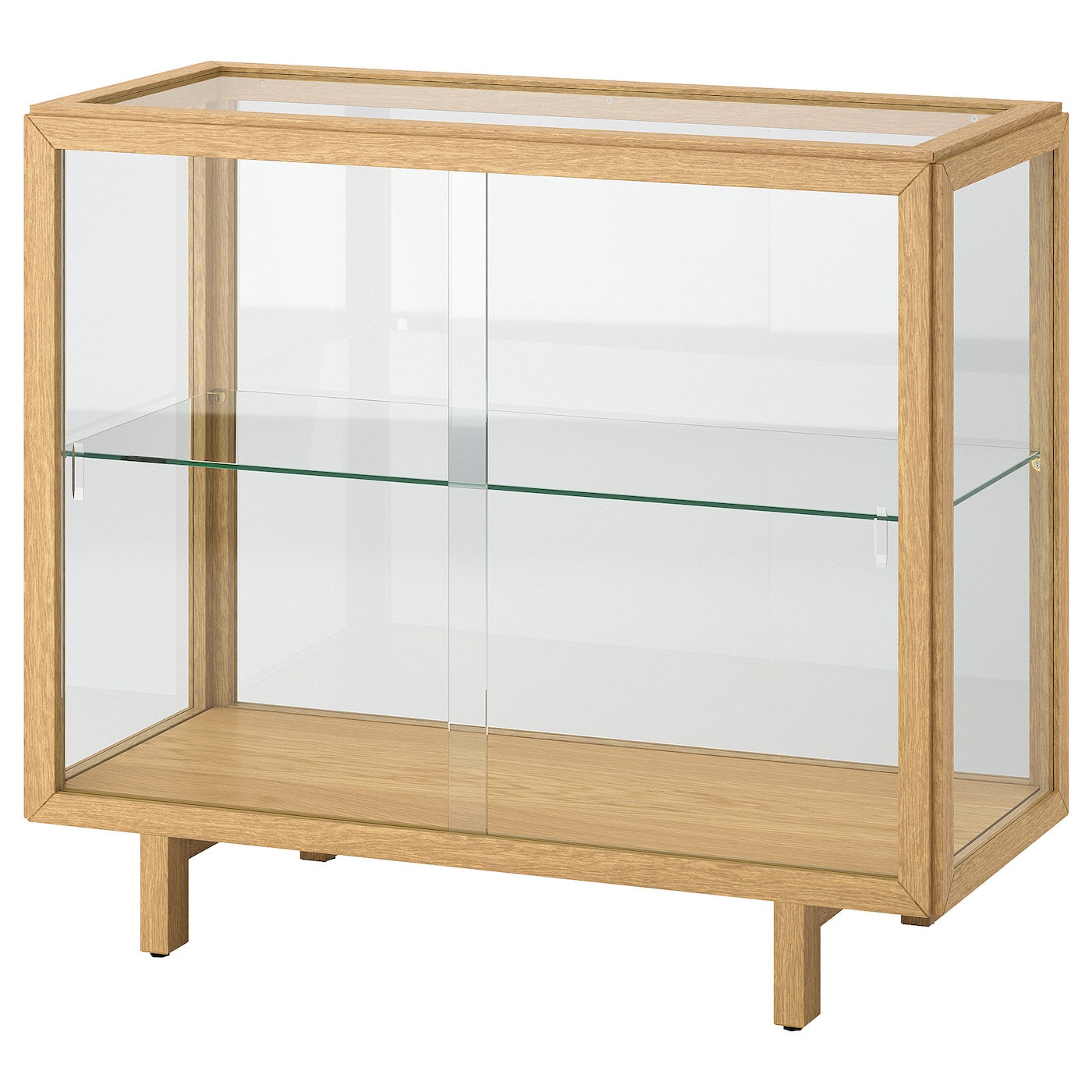 Витрина IKEA STOCKHOLM 2025/СТОКГОЛЬМ ИКЕА, 100x40x86 см, светло-коричневый