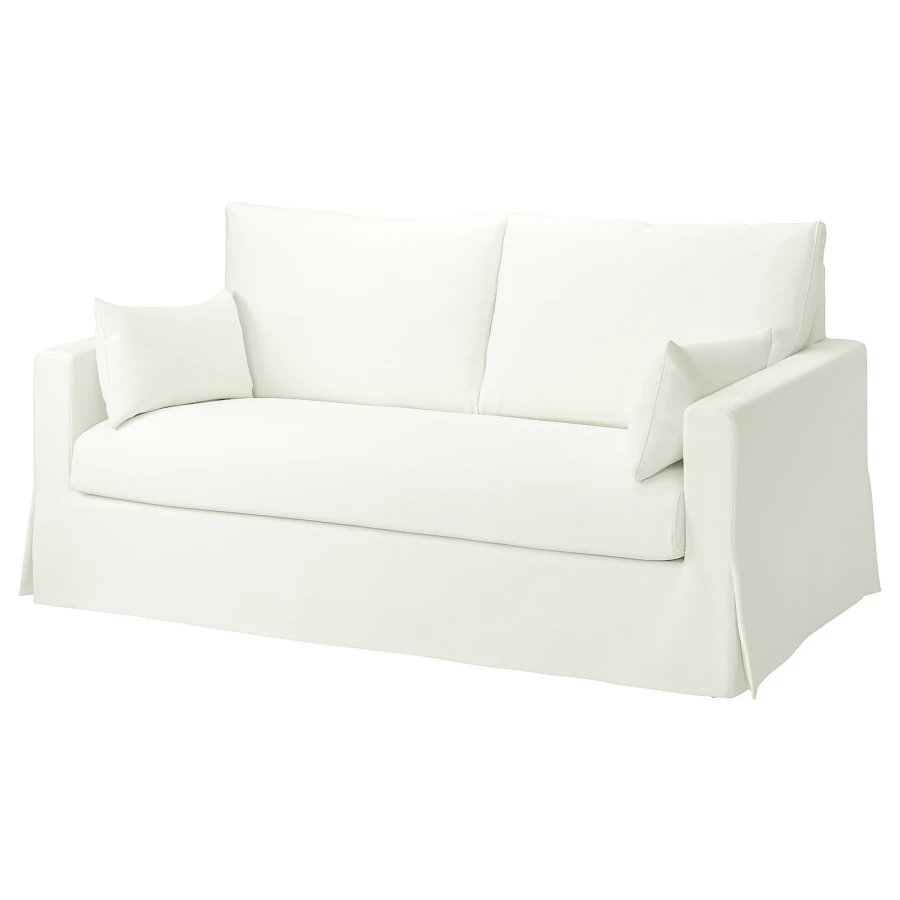 Чехол на 2-местный диван - HYLTARP IKEA/ ХУЛТАРП ИКЕА, белый (изображение №1)